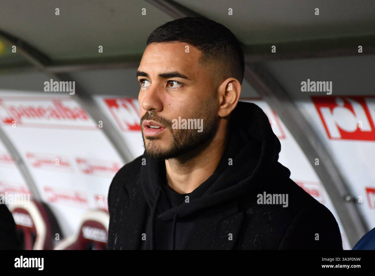 Turin, Italie. 15 mars 2025. Antonio Sanabria du Torino FC pendant le match de Serie A 2024/25 entre Torino FC et Empoli FC au stade Olimpico Grande Torino le 15 mars 2025 à Turin, Italie - ph Giuliano Marchisciano crédit : Agence photo indépendante/Alamy Live News Banque D'Images