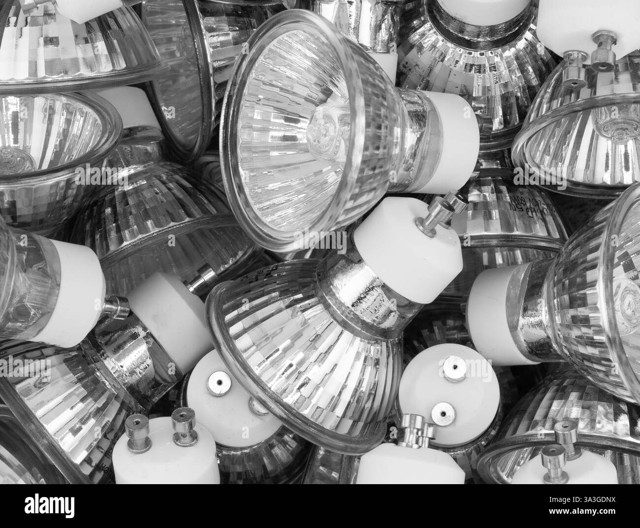 Fond de texture d'ampoule LED. Lampe électrique super économique Banque D'Images