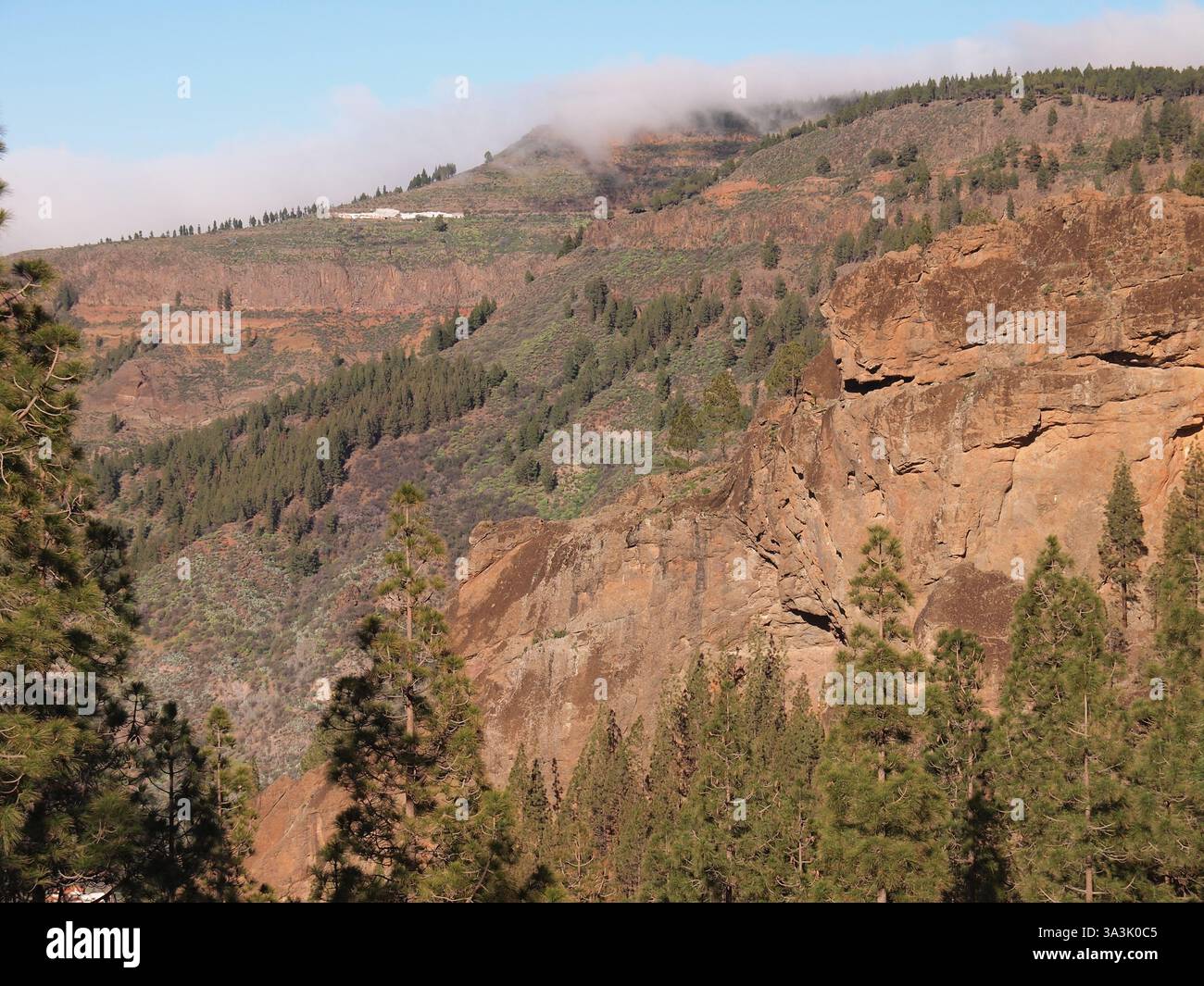 Mirador de la Goleta (Tejeda, Grande Canarie, Royaume d'Espagne) Banque D'Images