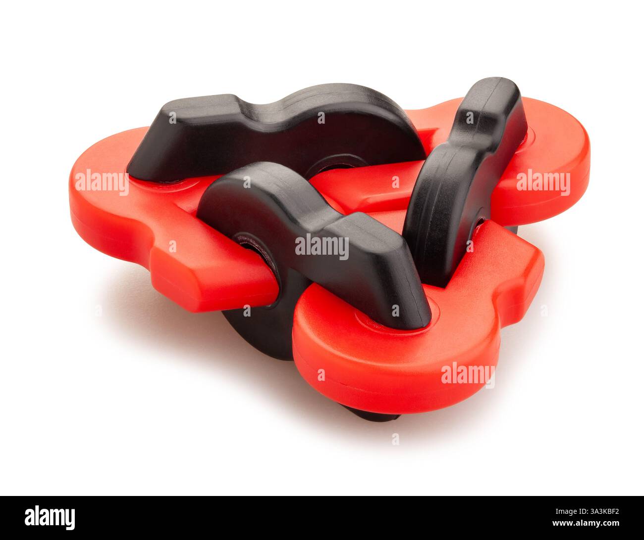 trajectoire de l'outil de dextérité de la main de guitariste isolé sur blanc Banque D'Images