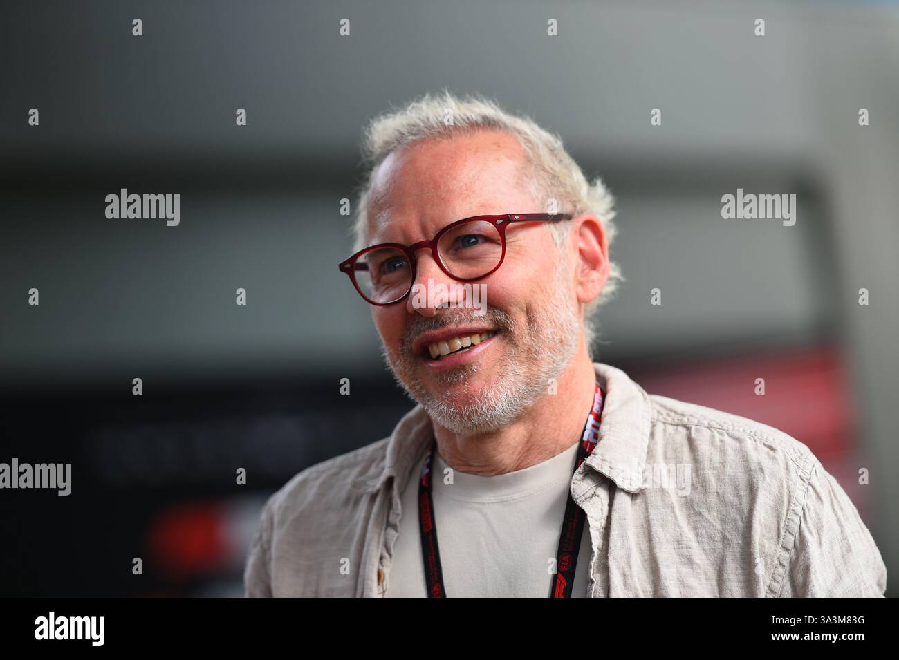 Jacques Villeneuve ancien pilote automobile canadien a concouru en IndyCar et la formule 1 de 1996 2006 a remporté le titre des pilotes de formule 1 1997 avec Williams Banque D'Images