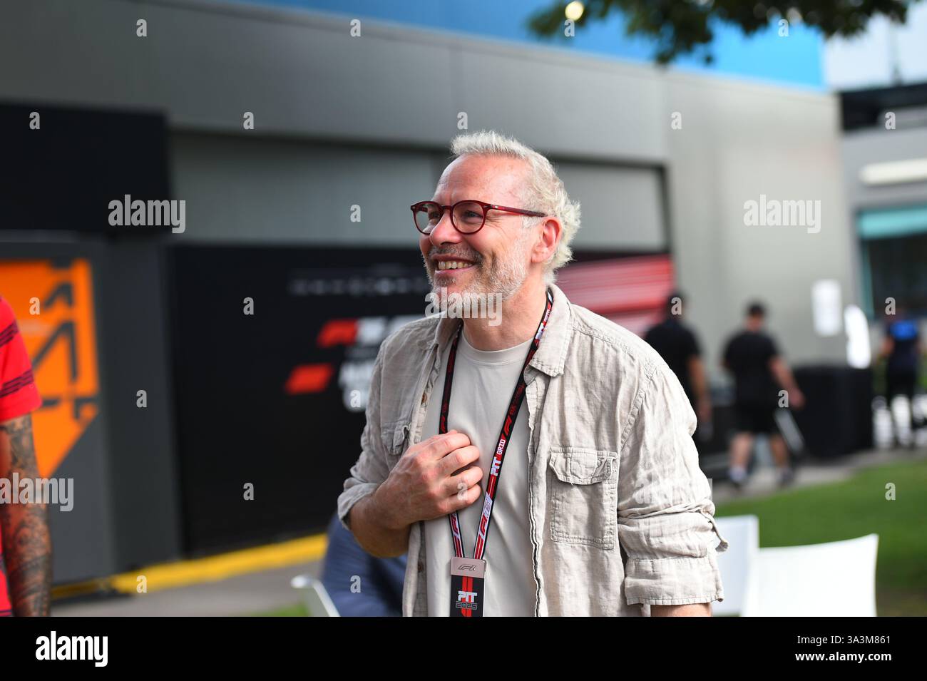 Jacques Villeneuve ancien pilote automobile canadien a concouru en IndyCar et la formule 1 de 1996 2006 a remporté le titre des pilotes de formule 1 1997 avec Williams Banque D'Images