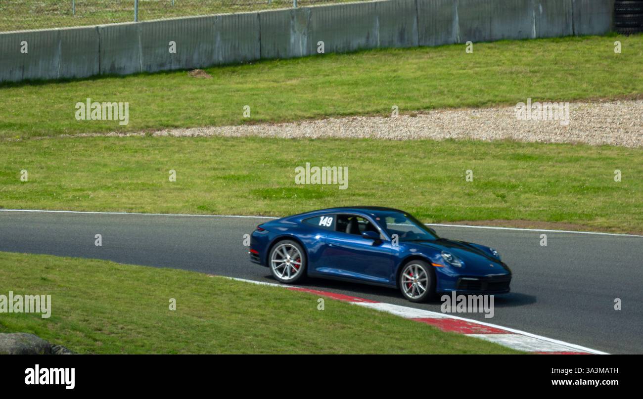 Porsche week-end au circuit Mont-Tremblant, Québec, Montréal, commandité par Aston Martin Montréal. Banque D'Images