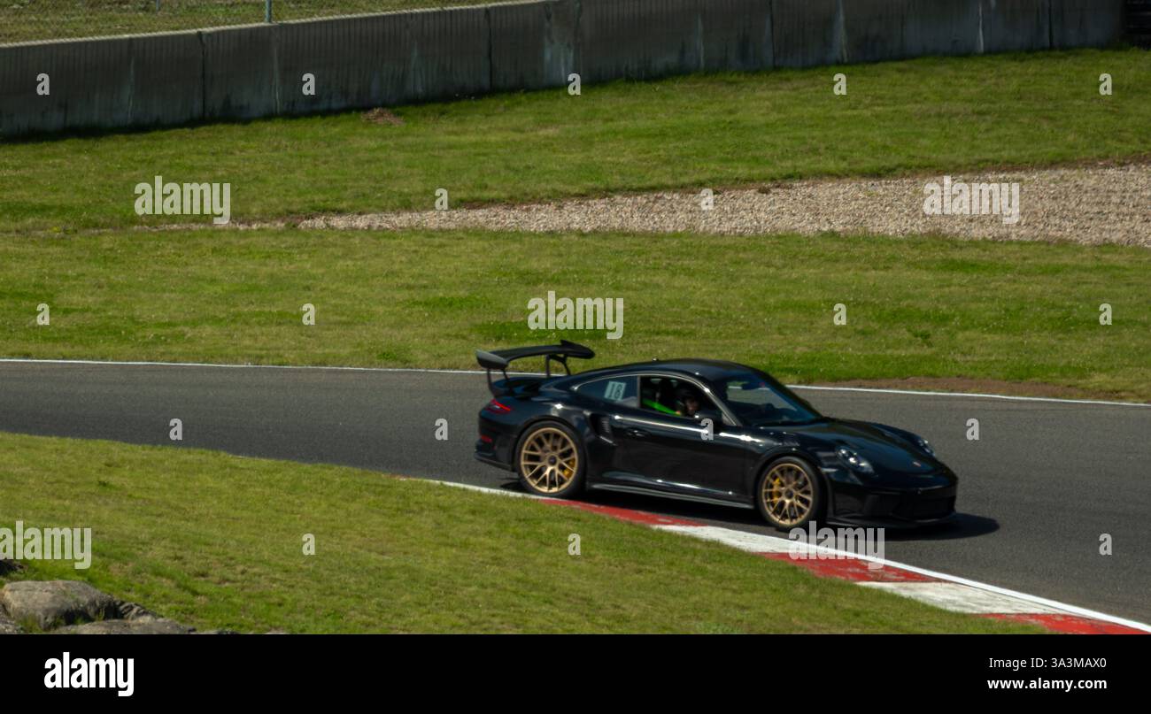 Porsche week-end au circuit Mont-Tremblant, Québec, Montréal, commandité par Aston Martin Montréal. Banque D'Images