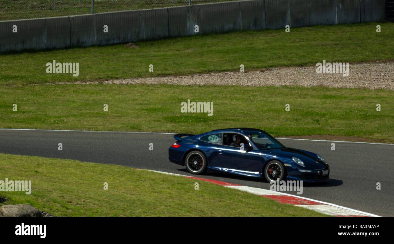 Porsche week-end au circuit Mont-Tremblant, Québec, Montréal, commandité par Aston Martin Montréal. Banque D'Images
