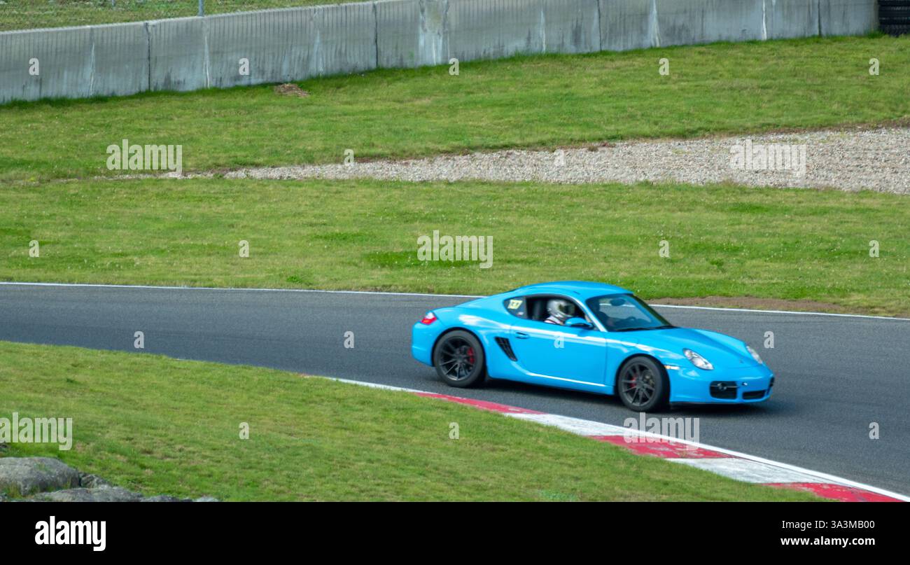 Porsche week-end au circuit Mont-Tremblant, Québec, Montréal, commandité par Aston Martin Montréal. Banque D'Images