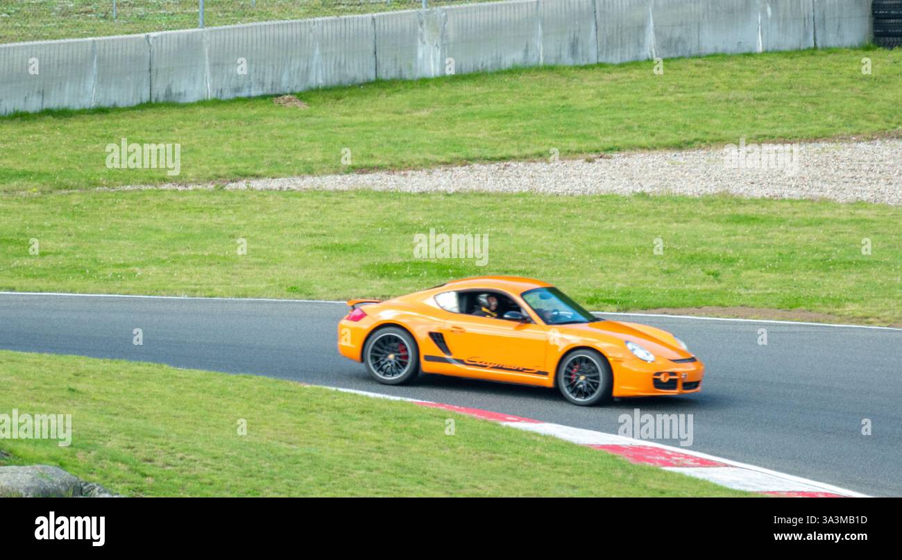 Porsche week-end au circuit Mont-Tremblant, Québec, Montréal, commandité par Aston Martin Montréal. Banque D'Images
