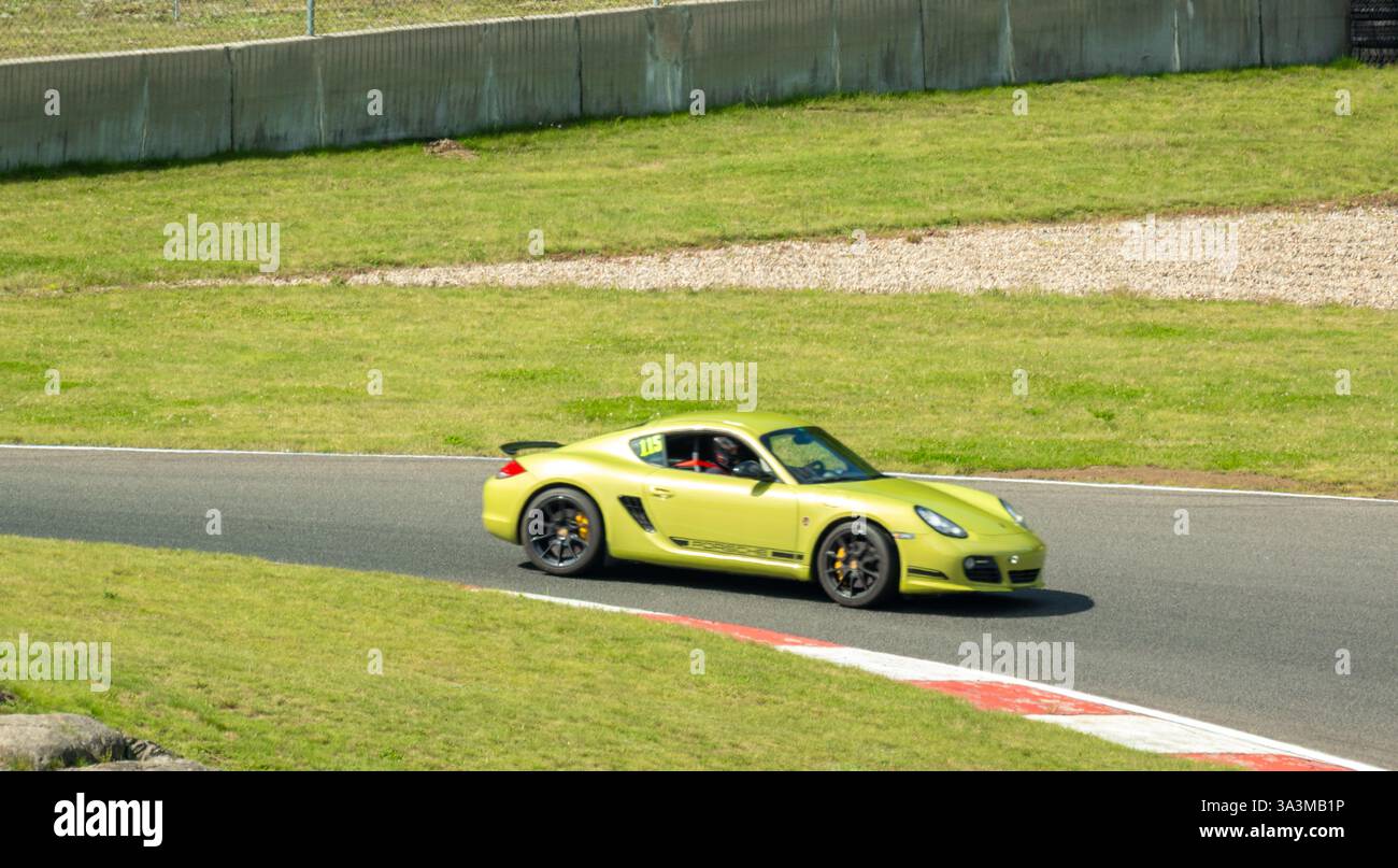 Porsche week-end au circuit Mont-Tremblant, Québec, Montréal, commandité par Aston Martin Montréal. Banque D'Images