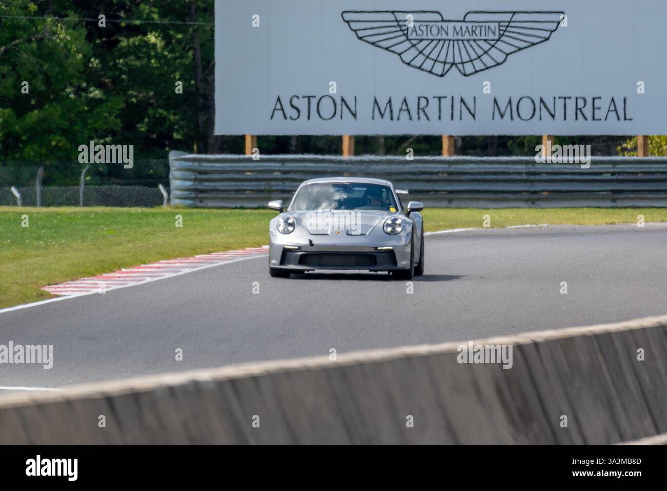 Porsche week-end au circuit Mont-Tremblant, Québec, Montréal, commandité par Aston Martin Montréal. Banque D'Images