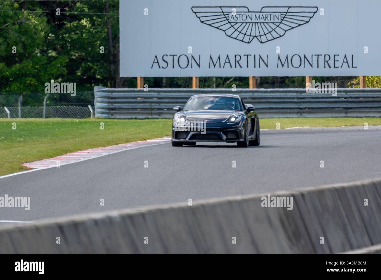 Porsche week-end au circuit Mont-Tremblant, Québec, Montréal, commandité par Aston Martin Montréal. Banque D'Images