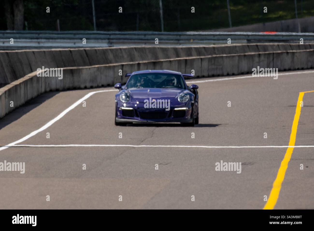 Porsche week-end au circuit Mont-Tremblant, Québec, Montréal, commandité par Aston Martin Montréal. Banque D'Images