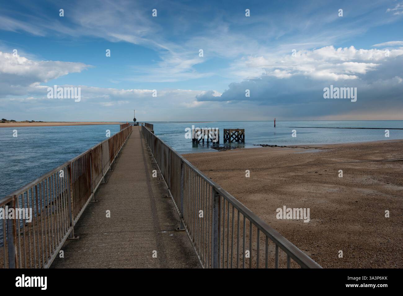 Eastney Pier à Langstone Harbour UK Banque D'Images