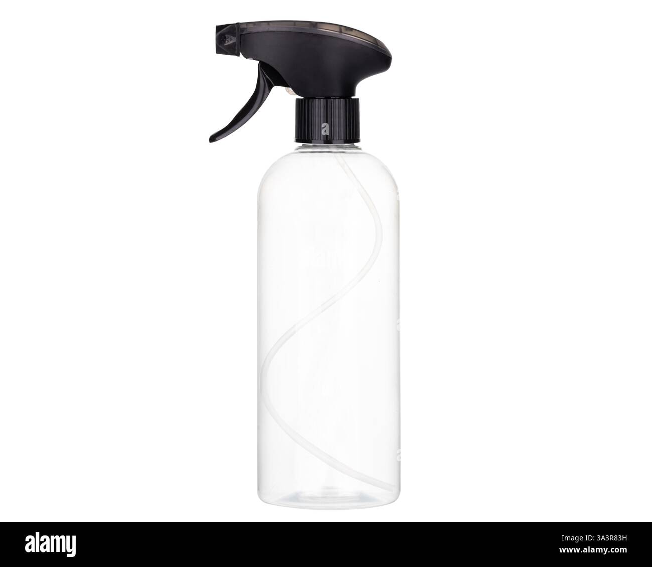 Vaporisateur transparent avec buse noire Banque D'Images