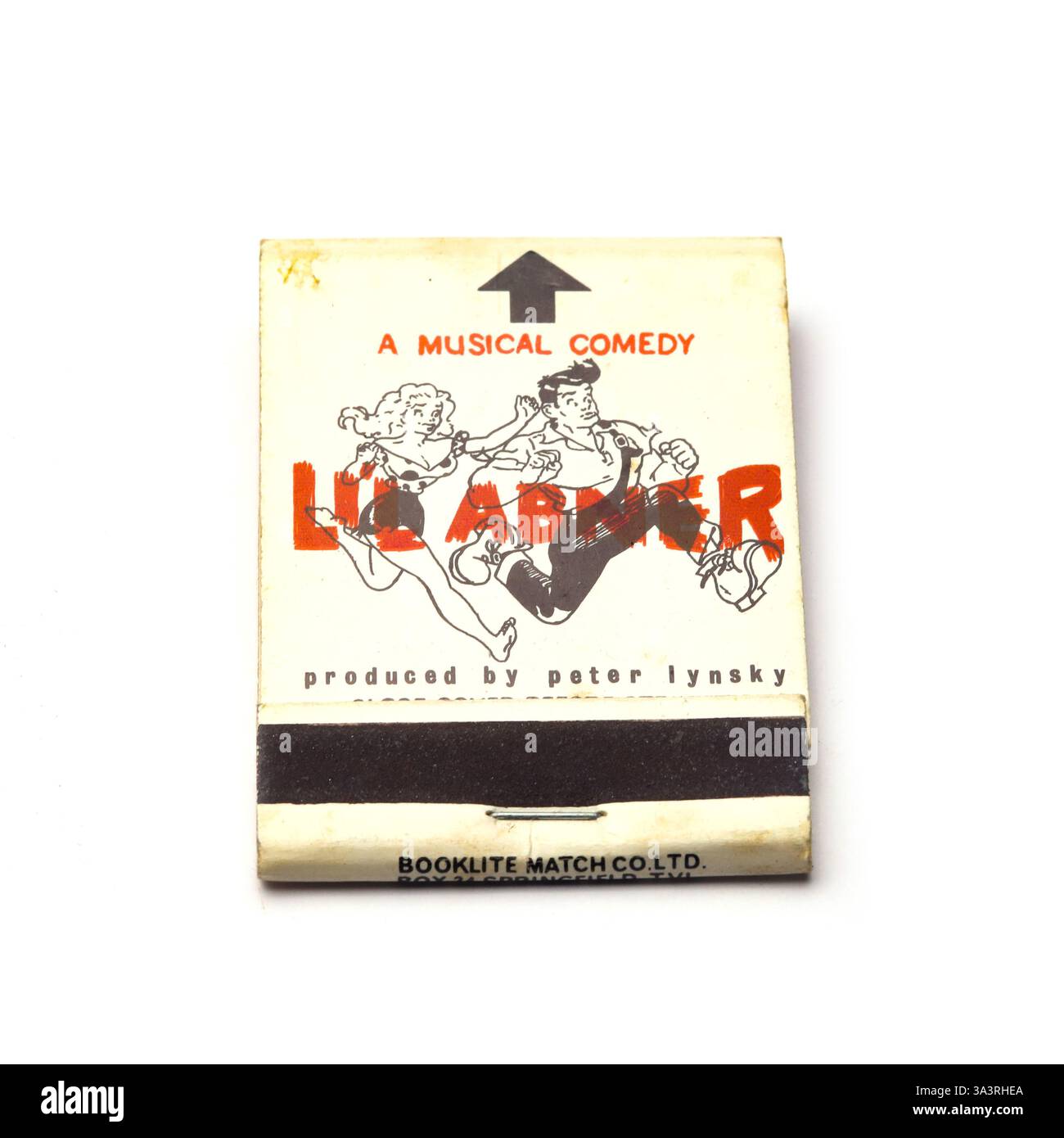 boîte d'allumettes des années 1960. Banque D'Images