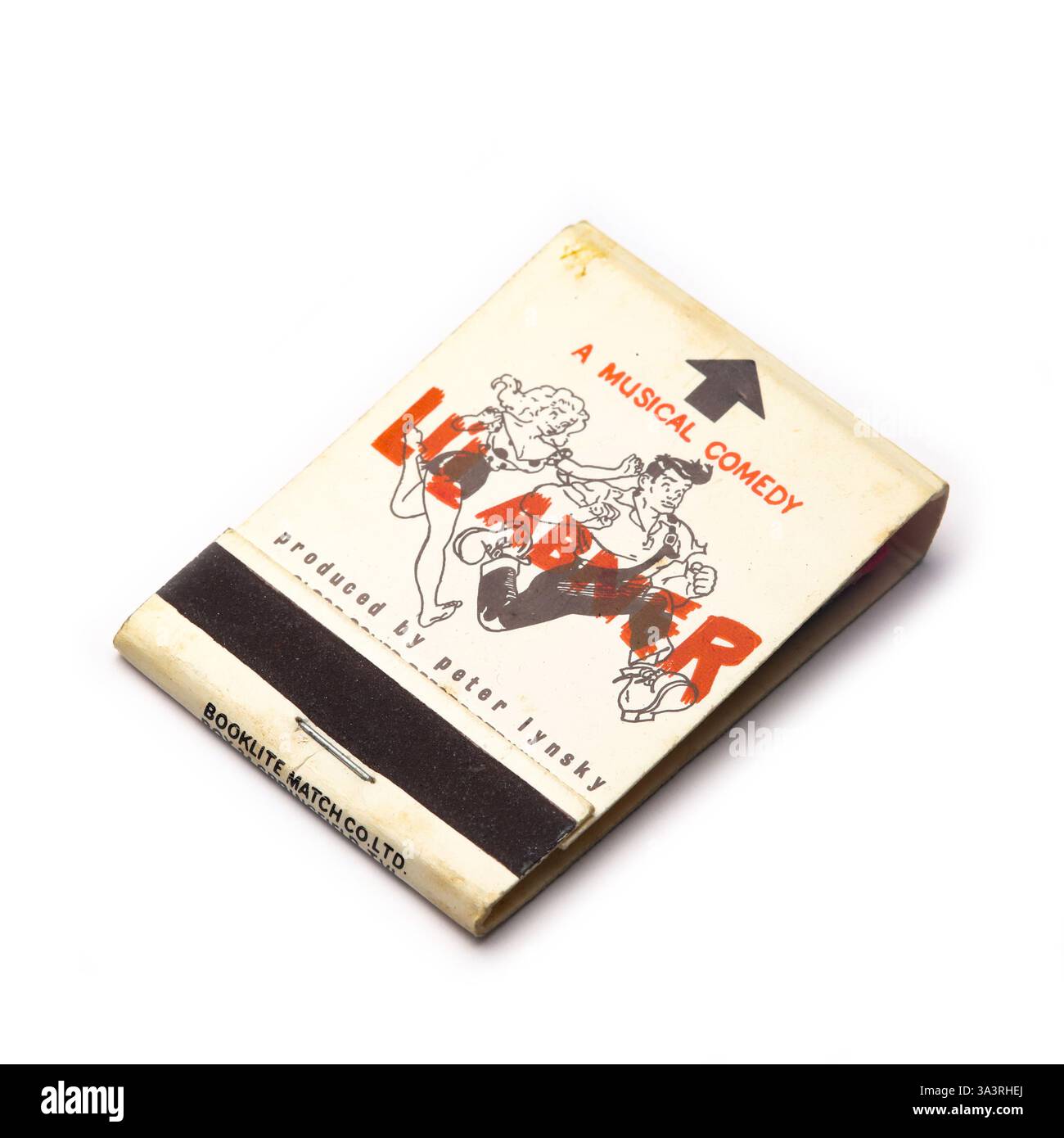 boîte d'allumettes des années 1960. Banque D'Images