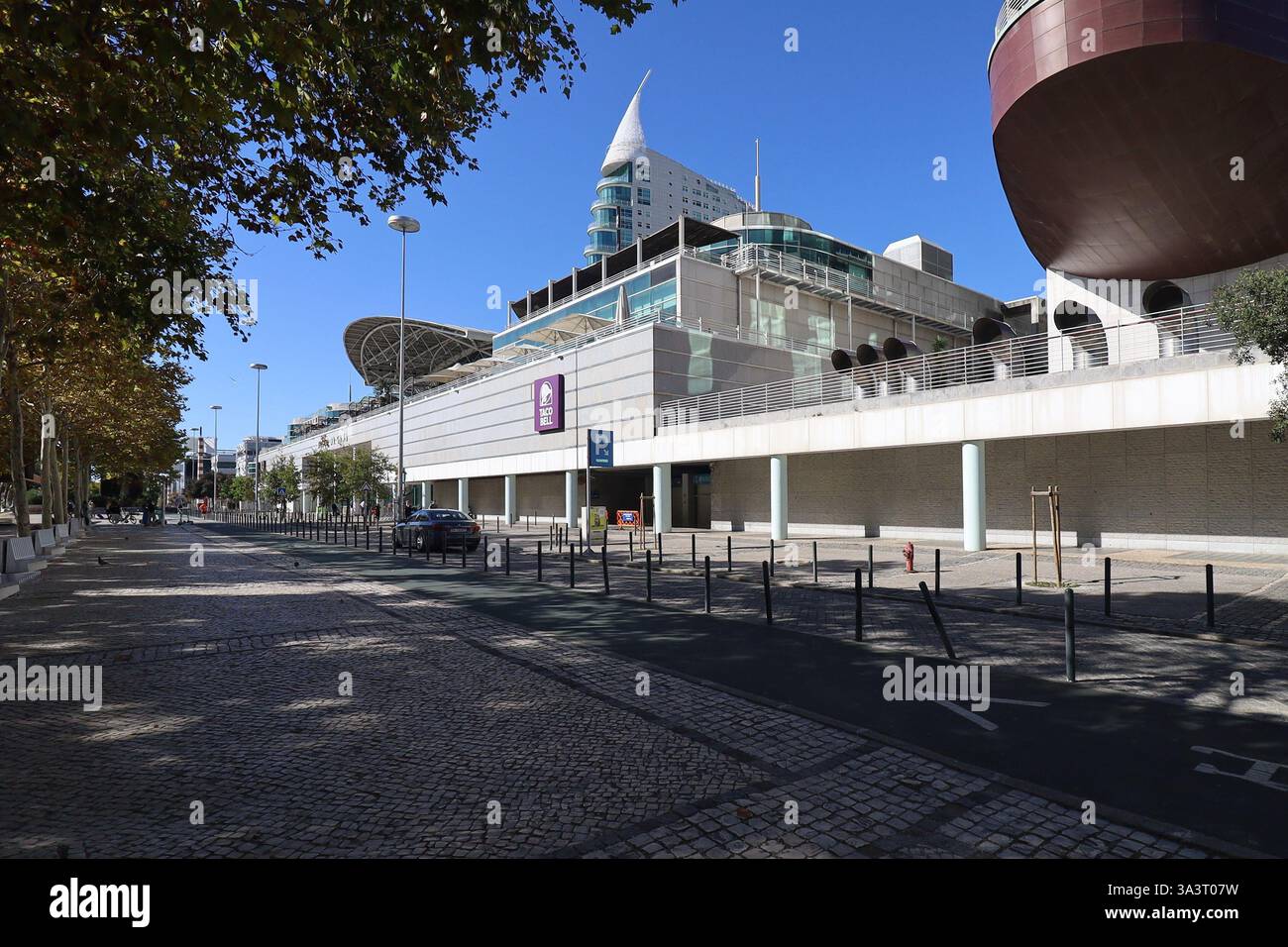 Centre commercial Vasco da Gama, dans le quartier des affaires du Parque dos Nações, Lisbonne, Portugal Banque D'Images