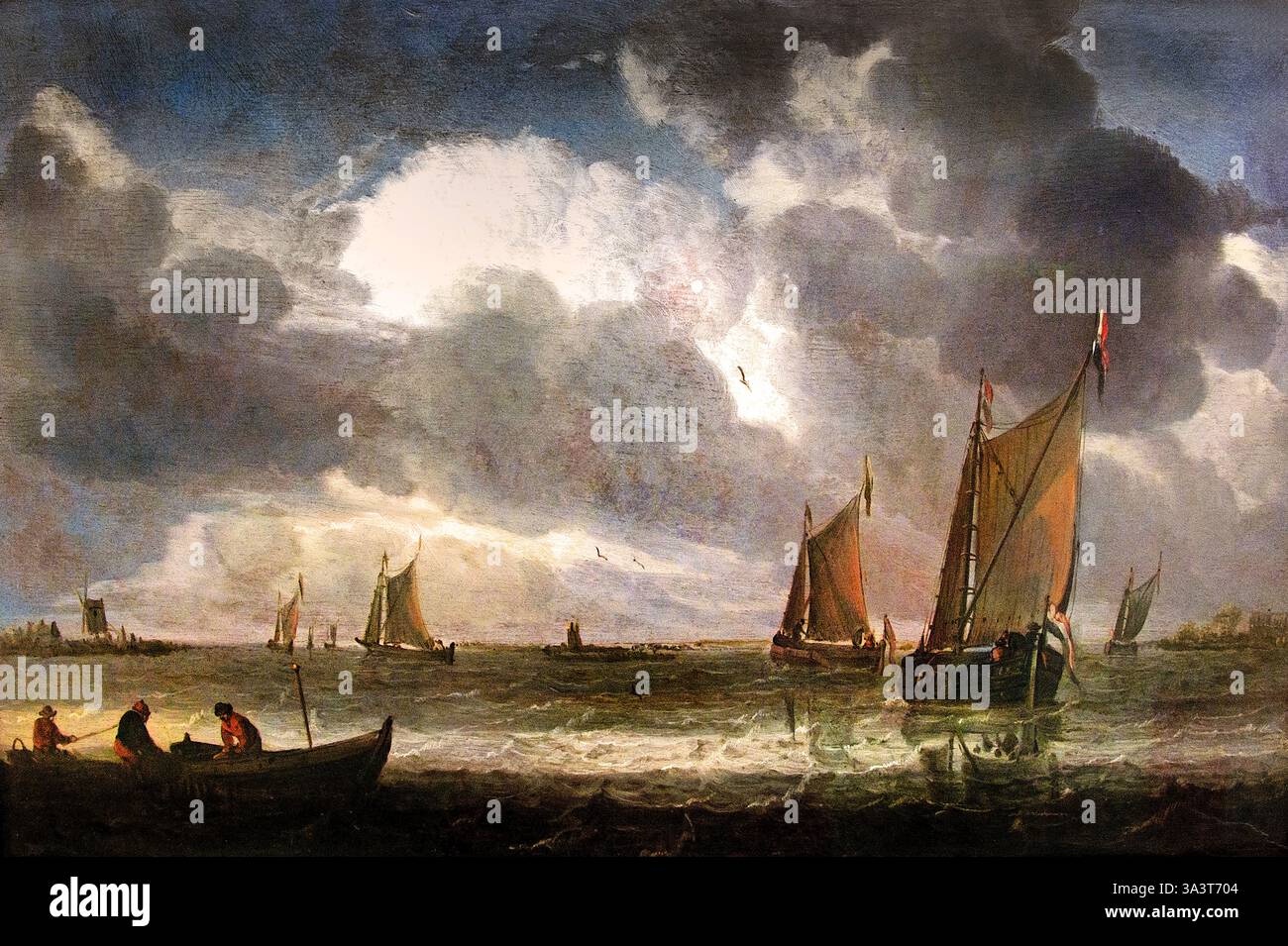 La Marine d'argent - Navy Money 1640 by Abraham van Beyeren pays-Bas Louvre France Musée des Beaux-Arts français. Abraham Hendriksz van Beijeren ou Abraham van Beyeren 1620, la Haye – mars 1690, Overschie (Rotterdam) est un peintre baroque néerlandais de natures mortes. Peu reconnu à son époque et initialement actif comme peintre marin, ) Banque D'Images