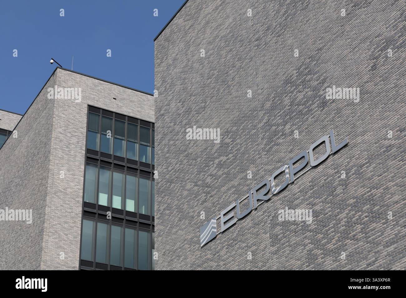 Bâtiment : Europol. Europol est une organisation multinationale d'enquête et le partenariat des forces de police de l'Union européenne. Banque D'Images