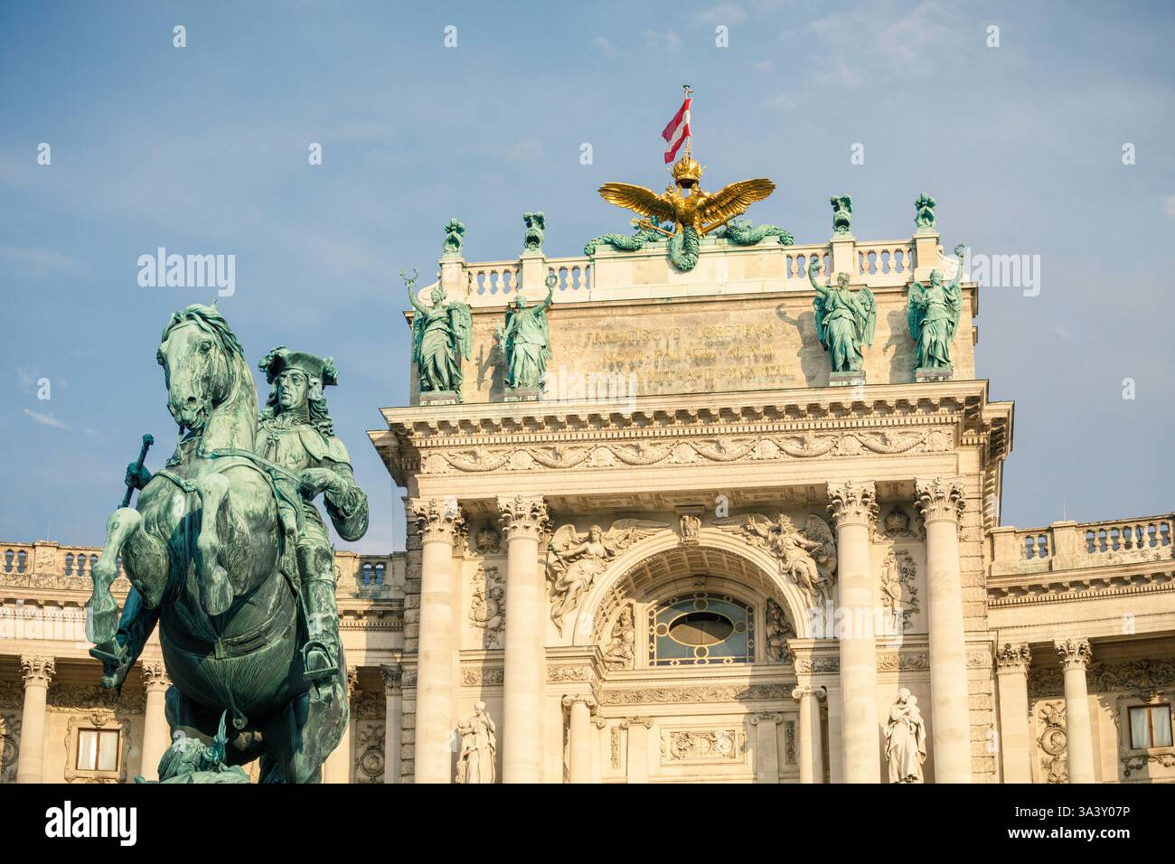 New Hofburg à Vienne, Autriche. Banque D'Images