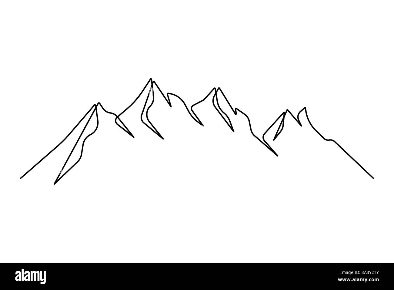 Dessin d'art continu d'une ligne de conception d'illustration vectorielle de montage Illustration de Vecteur