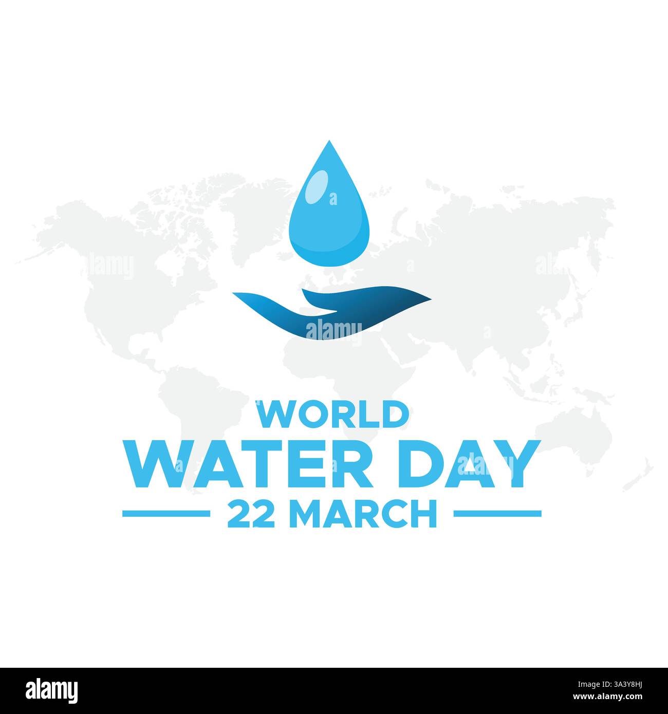 Journée mondiale de l'eau. accélérer le changement et chaque goutte compte. Économie d'eau. l'eau pour la paix. conception vectorielle. Concept de la Journée mondiale de l'eau. L'eau pour la paix. S Illustration de Vecteur