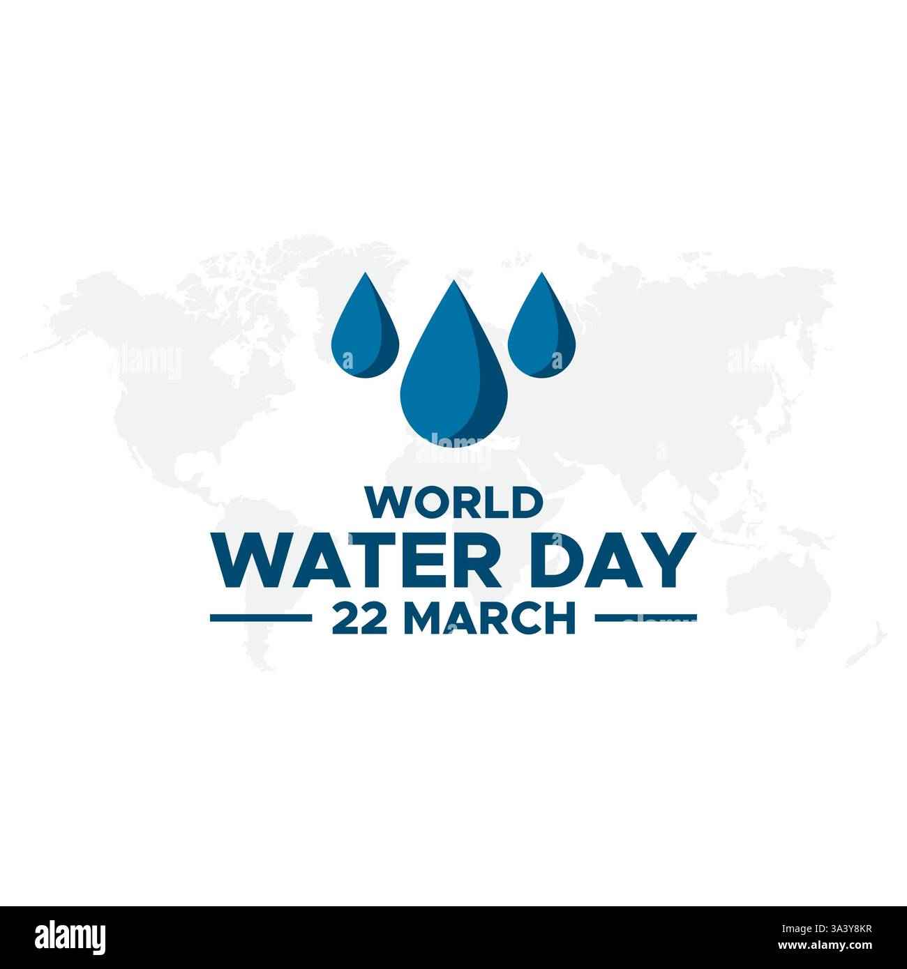 Journée mondiale de l'eau. accélérer le changement et chaque goutte compte. Économie d'eau. l'eau pour la paix. conception vectorielle. Concept de la Journée mondiale de l'eau. L'eau pour la paix. S Illustration de Vecteur