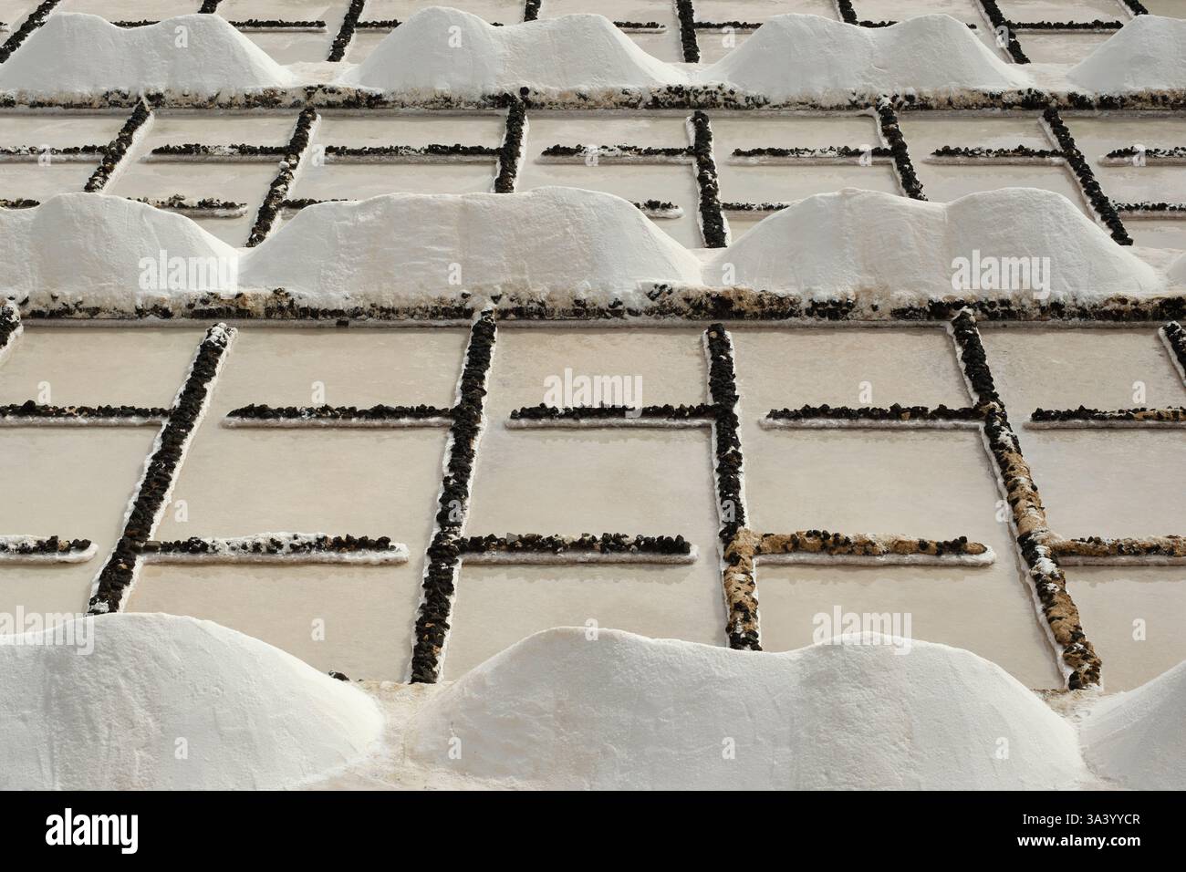 Les salines Salinas de Janubio. Banque D'Images