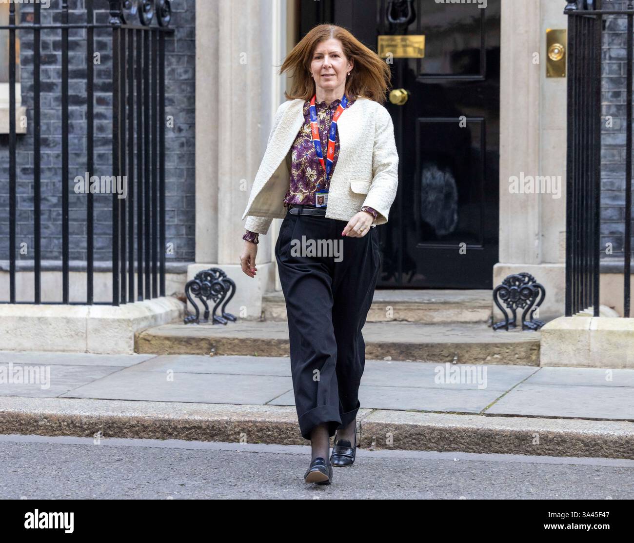 Londres, Royaume-Uni. 18 mars 2025. Lady Chapman, ministre d'État chargée du développement international, Amérique latine et Caraïbes, à la réunion du Cabinet. Crédit : Karl Black/Alamy Live News Banque D'Images