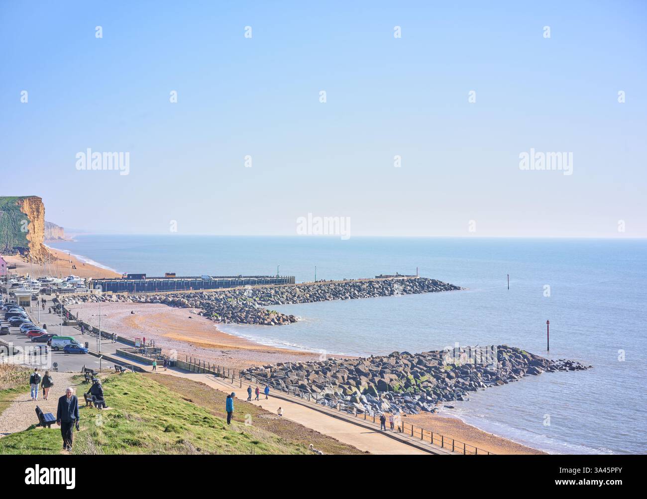 Côte à West Bay, Angleterre. Banque D'Images