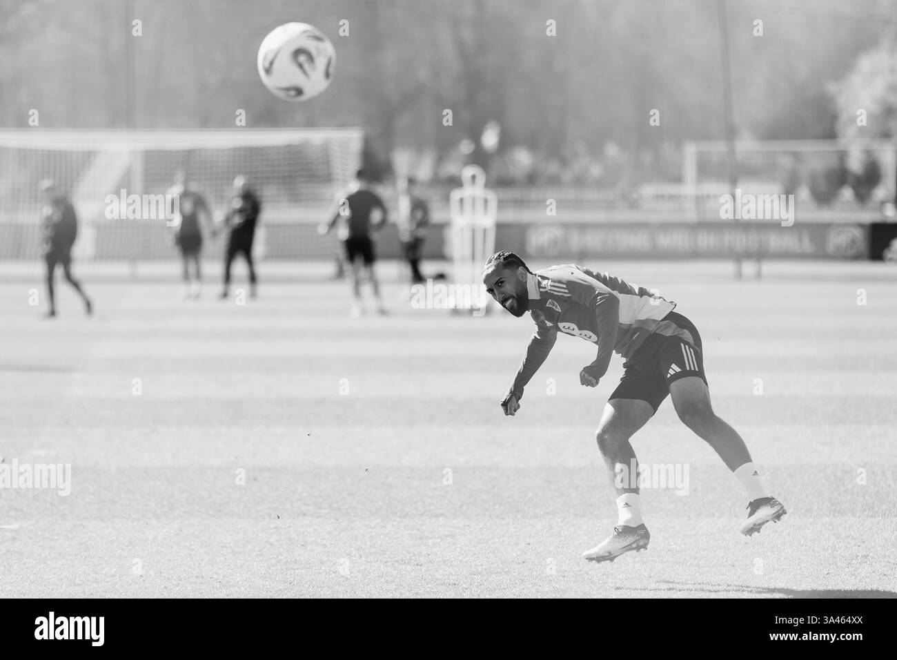 PONTYCLE, ROYAUME-UNI. 18 mars 2025. Sorba Thomas du pays de Galles lors d'une séance d'entraînement au Vale Resort avant le match du groupe J de qualification pour la Coupe du monde de la FIFA 2026 contre le Kazakhstan au stade de Cardiff le 22 mars. (Photo by John Smith/FAW) crédit : Football Association of Wales/Alamy Live News Banque D'Images