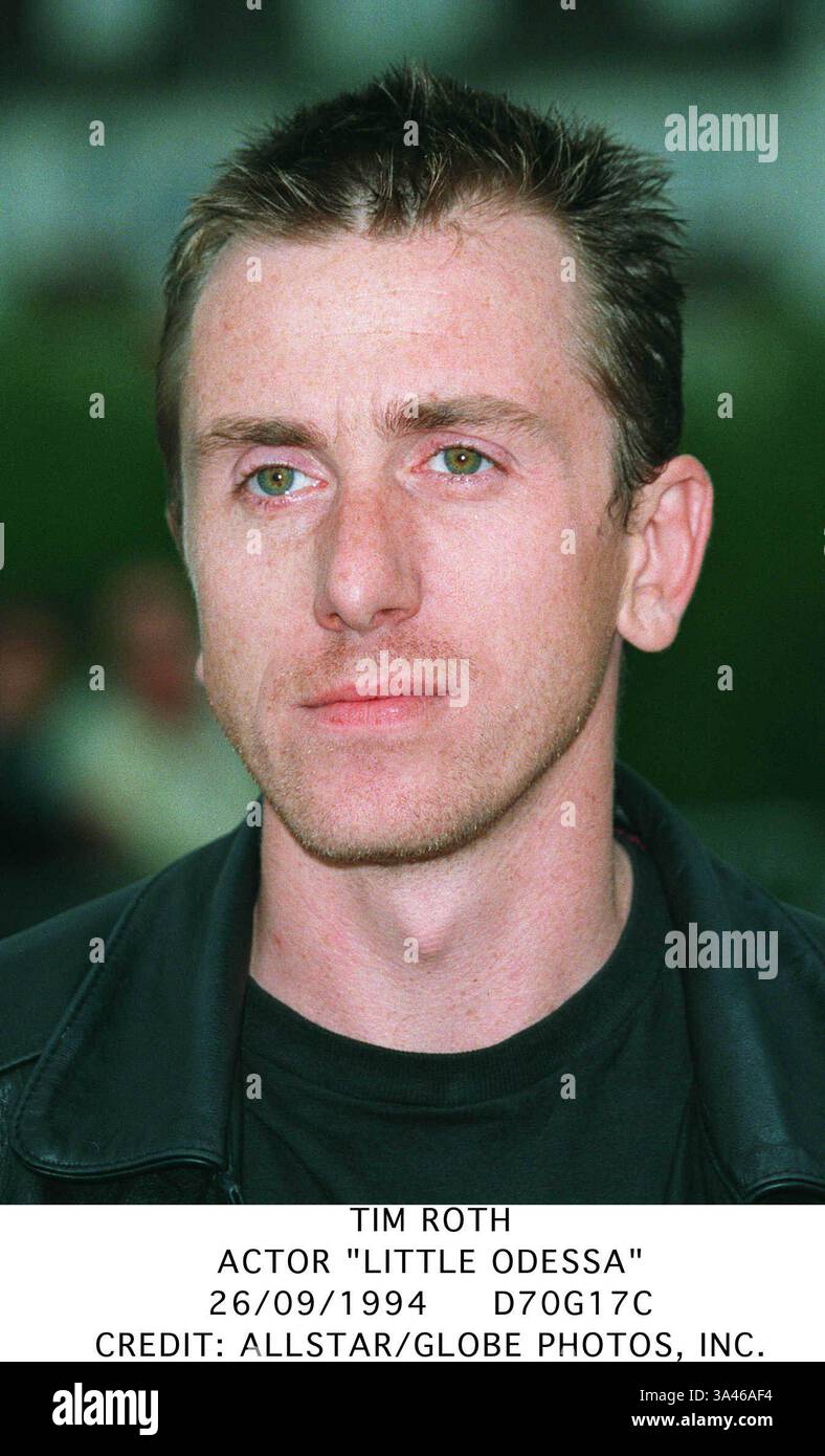 26 septembre 1994 - Scarborough, North Yorkshire, Angleterre - TIM Roth. ACTEUR ''LITTLE ODESSA''.26/09/1994.D70G17C.CREDIT : ALLSTAR/(Credit image : © Globe photos/ZUMAPRESS.com) Banque D'Images