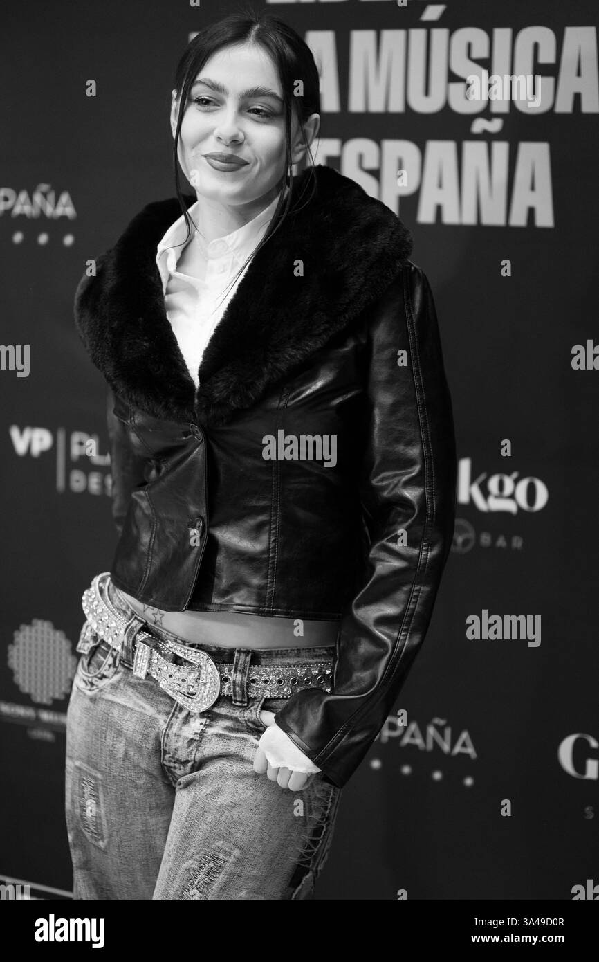 Chiara Oliver assiste aux Madrid Music production Awards le 18 mars 2025 à Madrid, en Espagne Banque D'Images