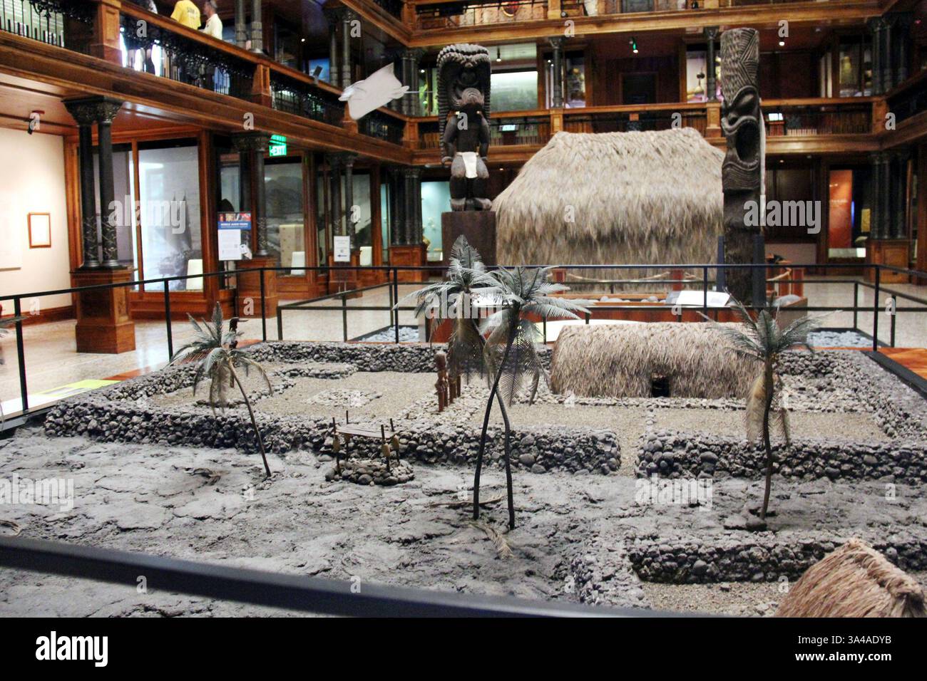 Le Hawaiian Hall du Bishop Museum, à Honolulu, est la plus grande collection d'artefacts hawaïens au monde le 27 août 2014. Il y a plus de 25 millions de trésors historiques, culturels et naturels de partout dans le Pacifique. (Crédit image : © Barry Sweet/ZUMA Wire) Banque D'Images