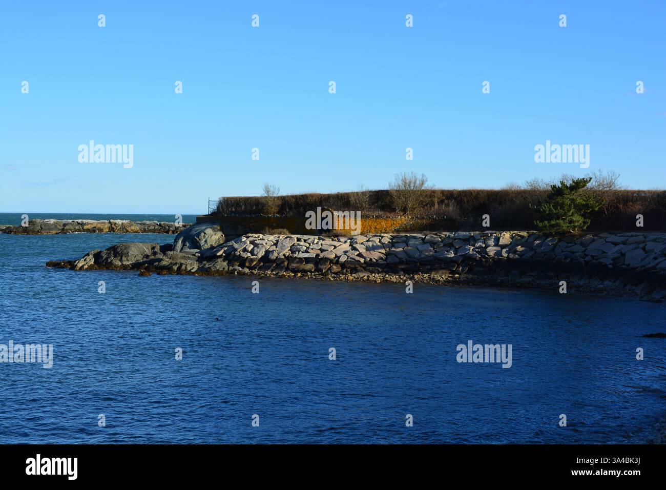 Cliff Walk Trail à Newport Rhode Island Banque D'Images