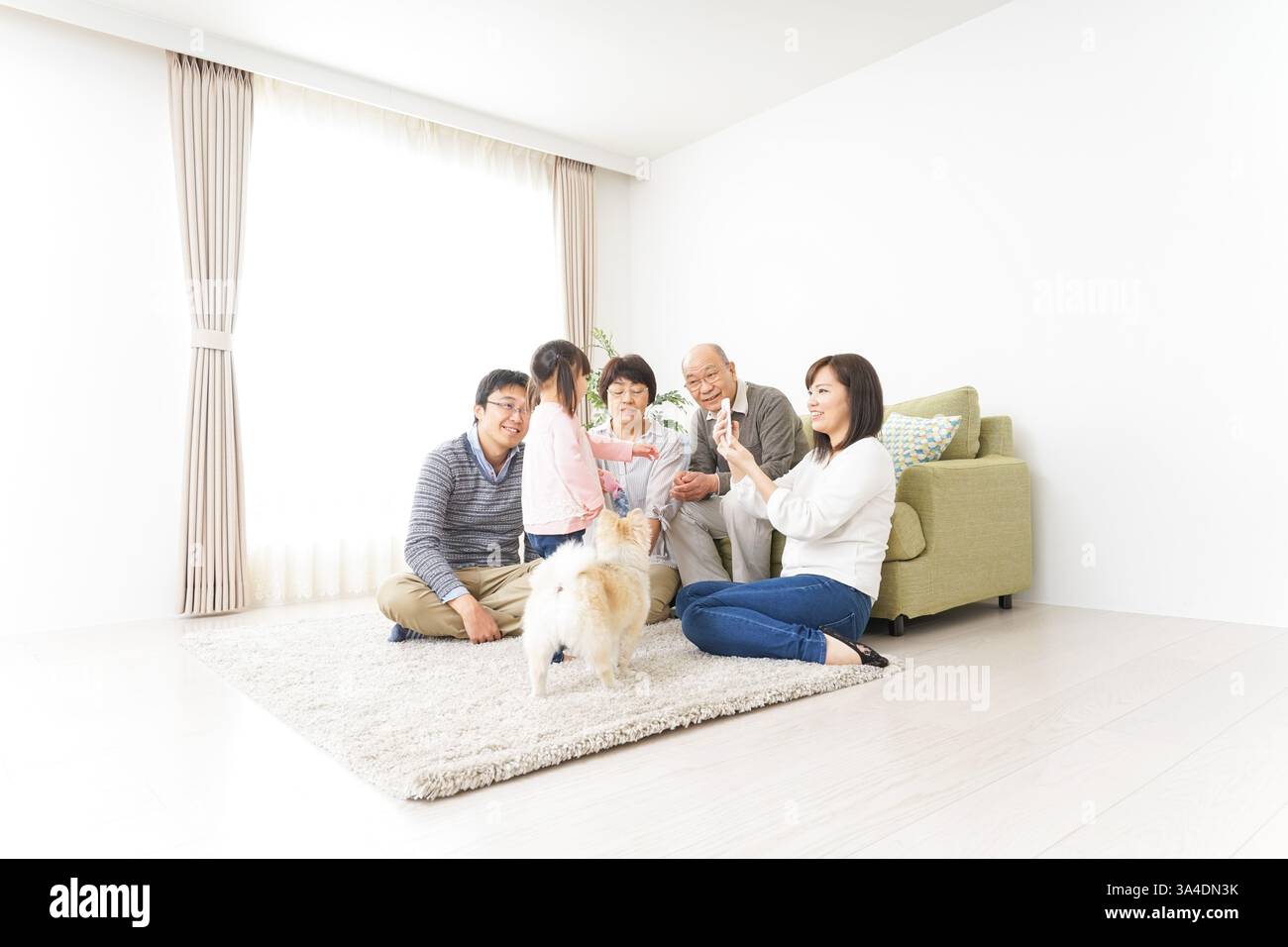 Famille famille image avec toute famille Banque D'Images