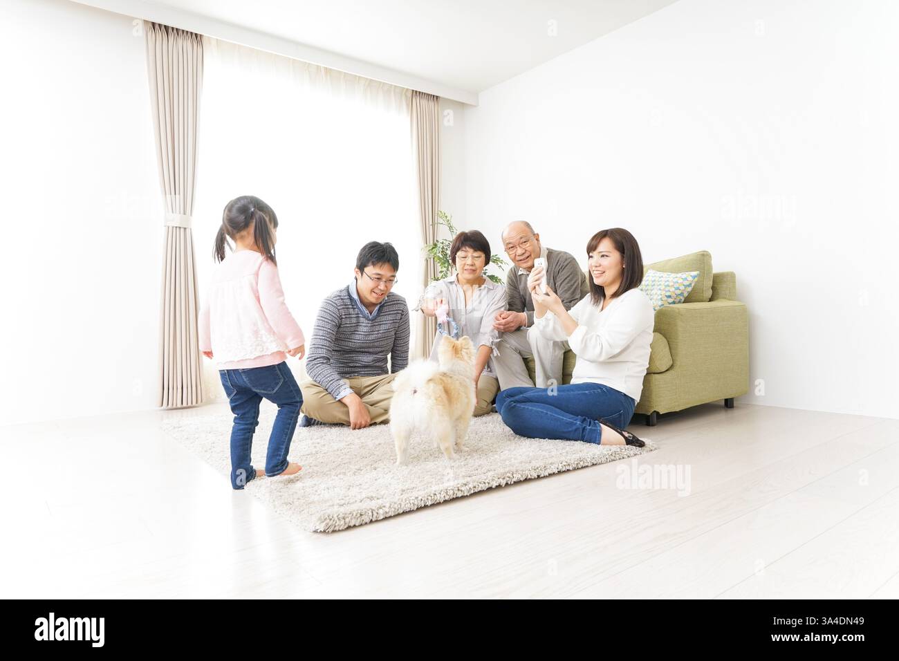 Famille famille image avec toute famille Banque D'Images