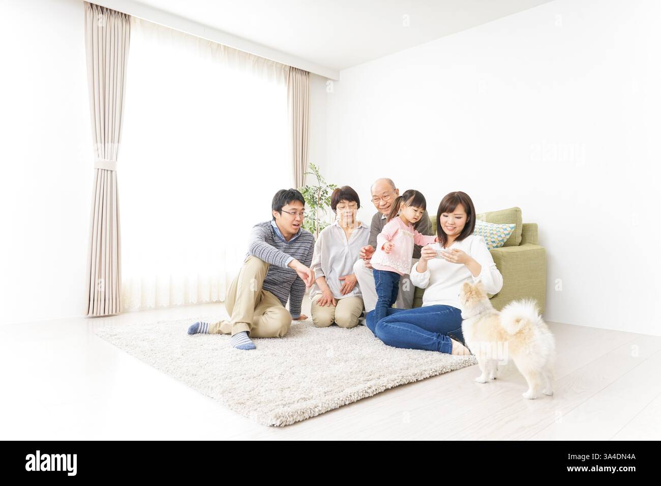 Famille famille image avec toute famille Banque D'Images