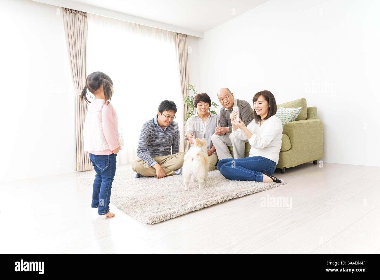 Famille famille image avec toute famille Banque D'Images