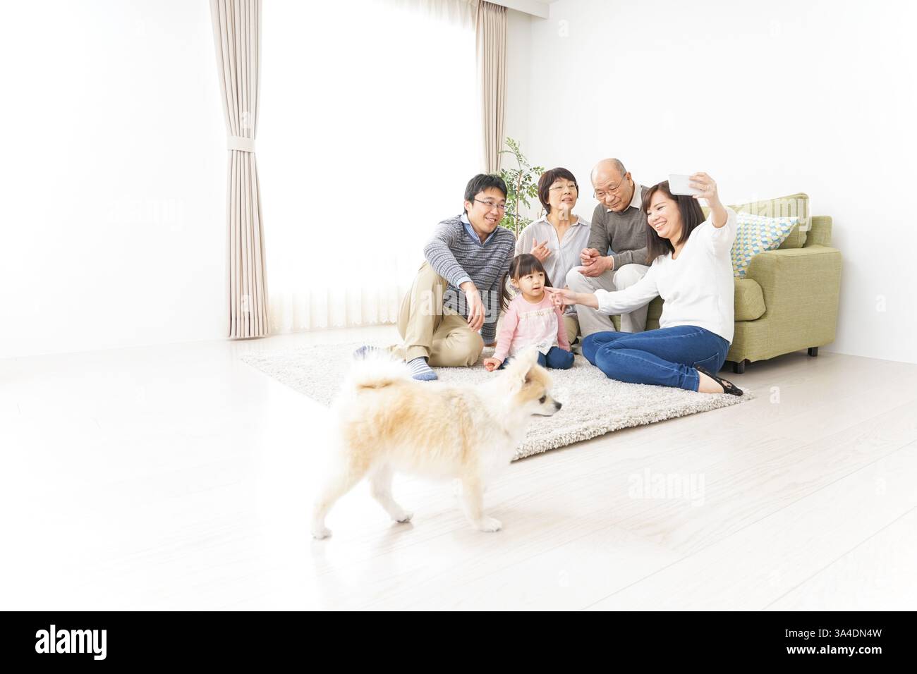 Famille famille image avec toute famille Banque D'Images