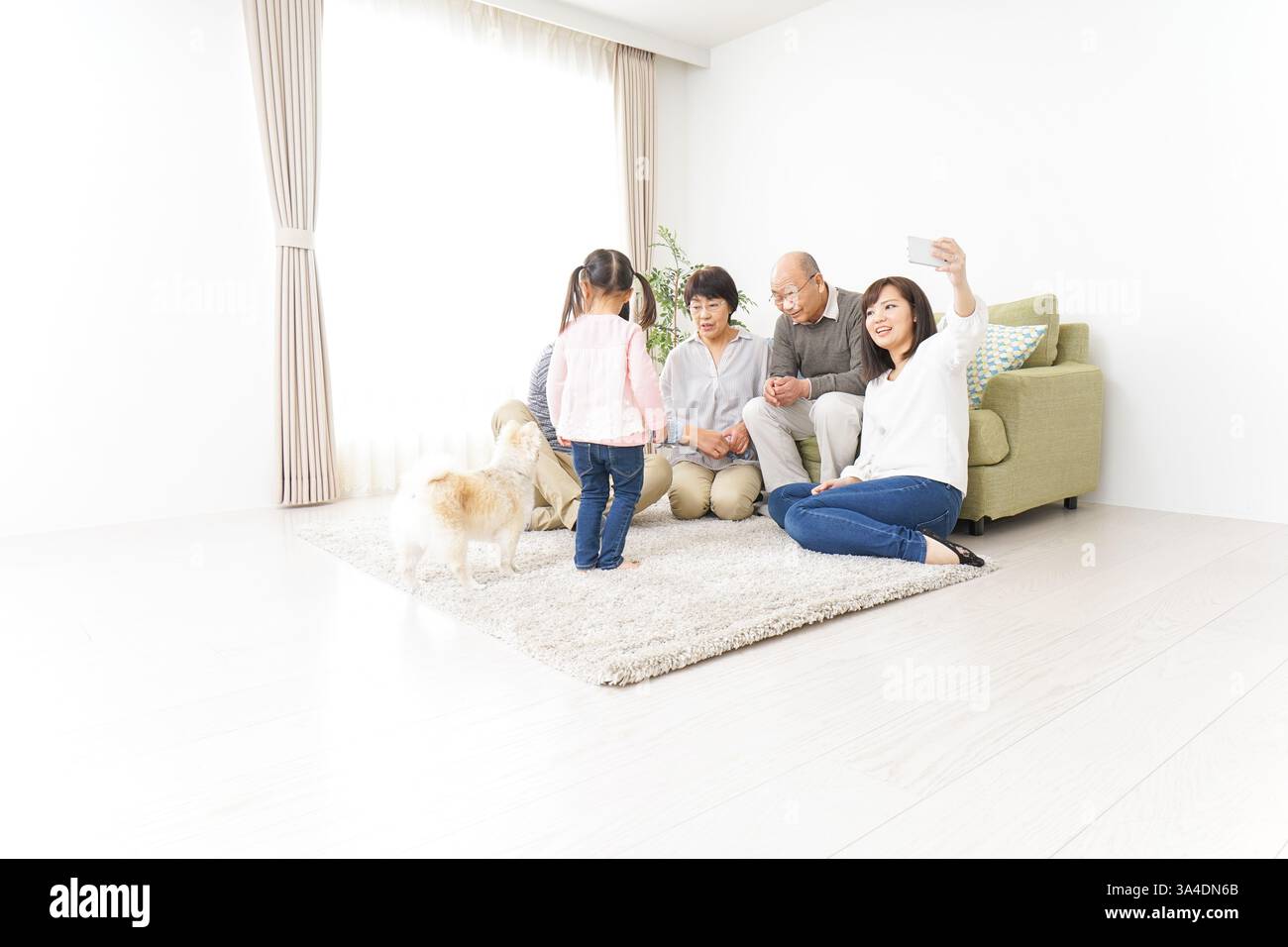 Famille famille image avec toute famille Banque D'Images