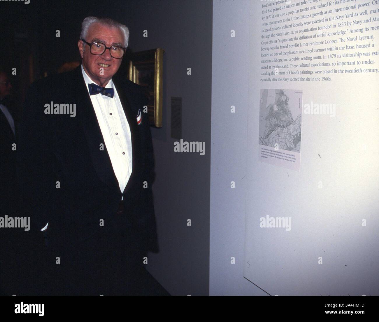 31 mai 2000 - New York, NY - 31/05/2000 New York  Henry Luce lll, fils de Time magazine fondateur Henry Luce, au Brooklyn Museum of Art où il a reçu le prix graham Agustus. ( Neil Schneider)(Image Crédit : © Globe Photos/ZUMAPRESS.com) Banque D'Images