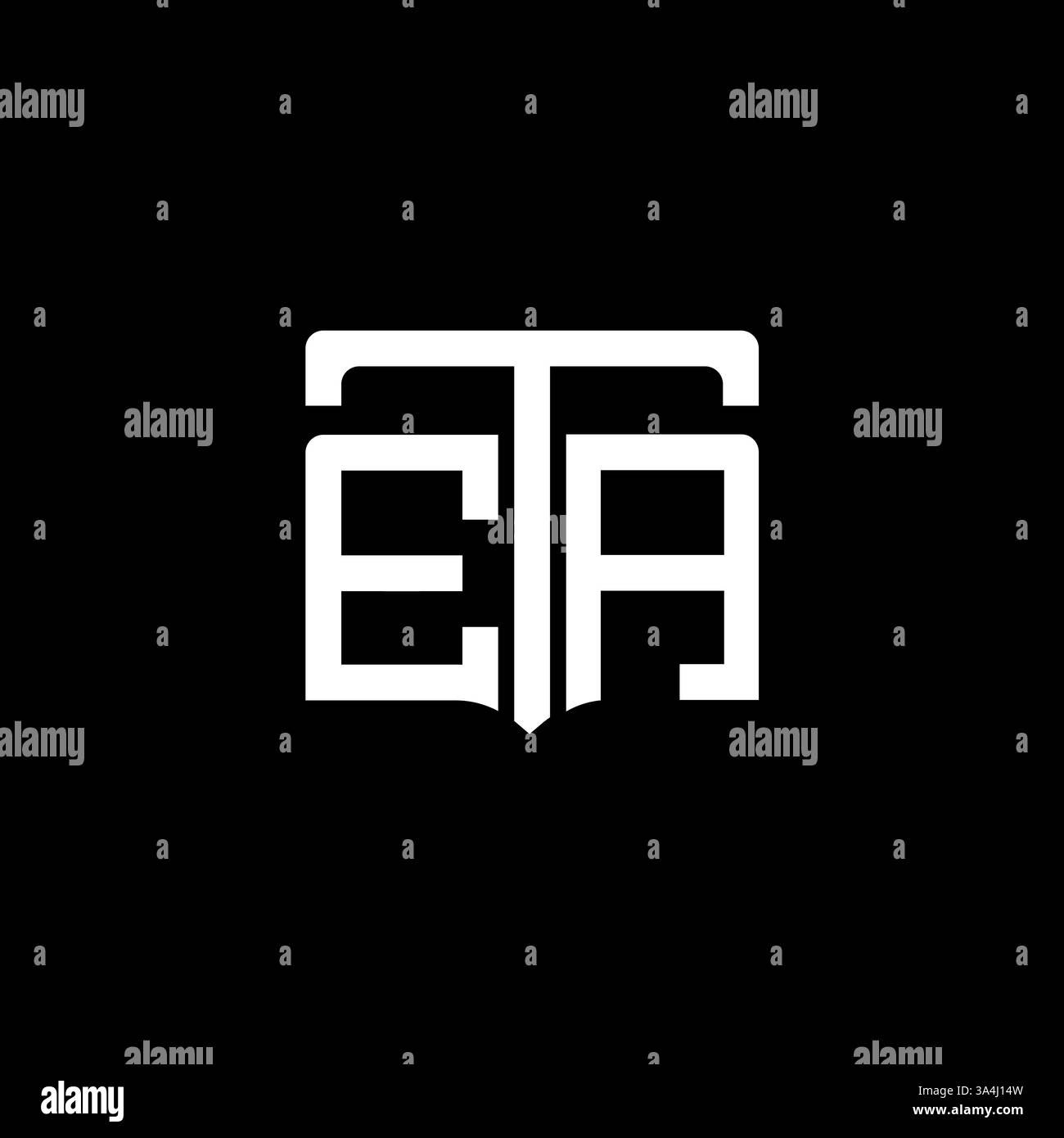 ETA unique moderne plat abstrait géométrique initiales géométriques vectorielles design de logo de lettre. Logo monogramme ETA. Illustration de Vecteur