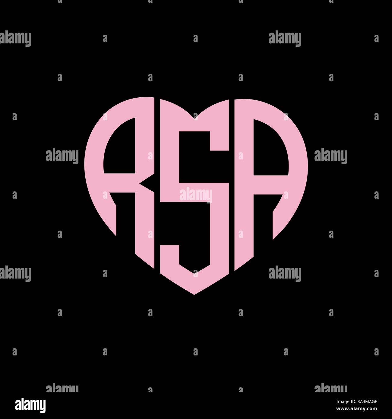 RSA unique moderne abstrait géométrique abstrait initiales géométriques design de logo de lettre vectorielle. Logo monogramme RSA. Illustration de Vecteur