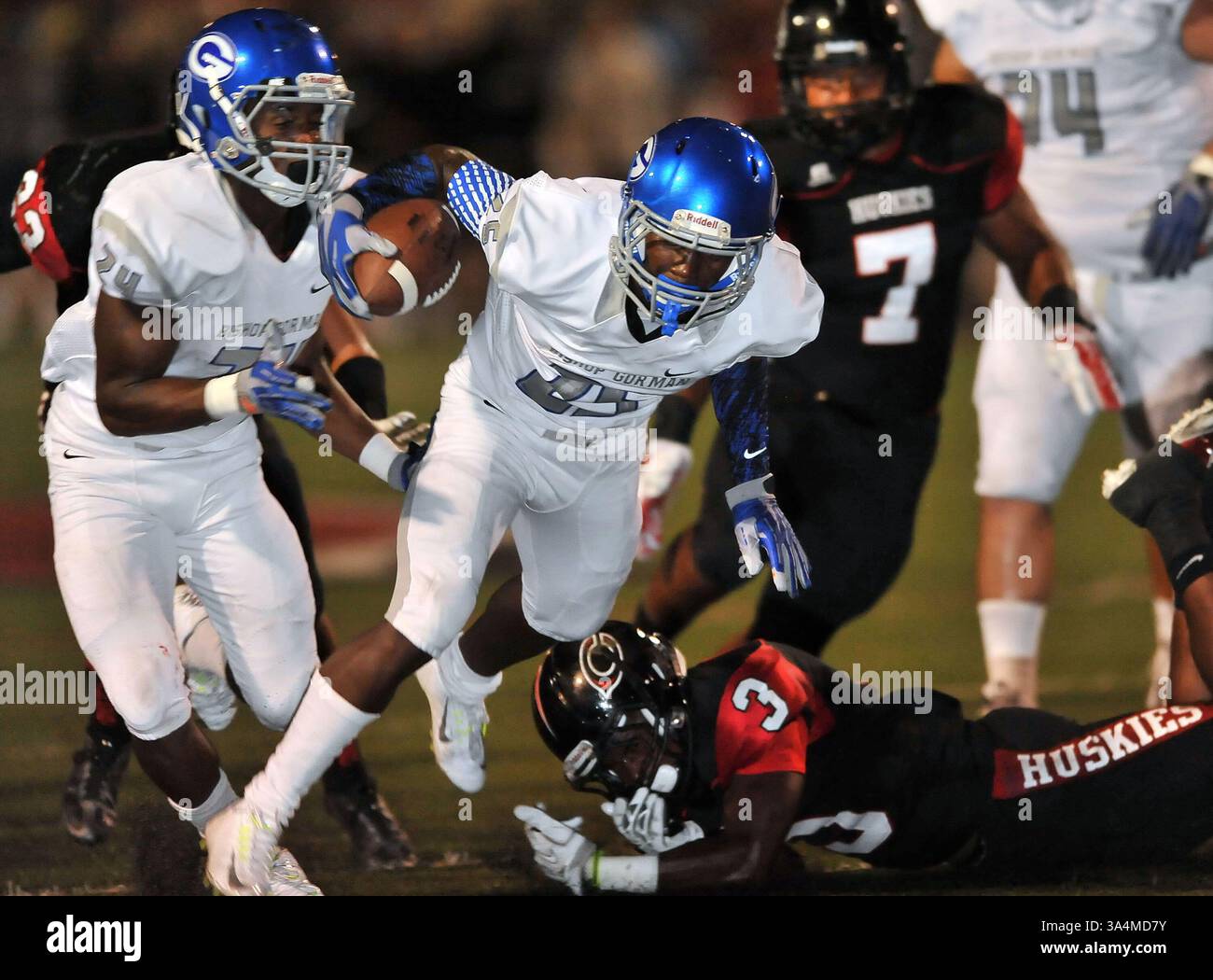 12 septembre 2014 Corona, CA. Bishop Gorman Wide Receiver Tyjon Lindsey #25.CIF-SS Prep Football Varsity Bishop Gorman v. Centennial Corona..Louis Lopez/Modern Exposure(crédit image : © Louis Lopez/Cal Sport Media/ZUMAPRESS.com) Banque D'Images