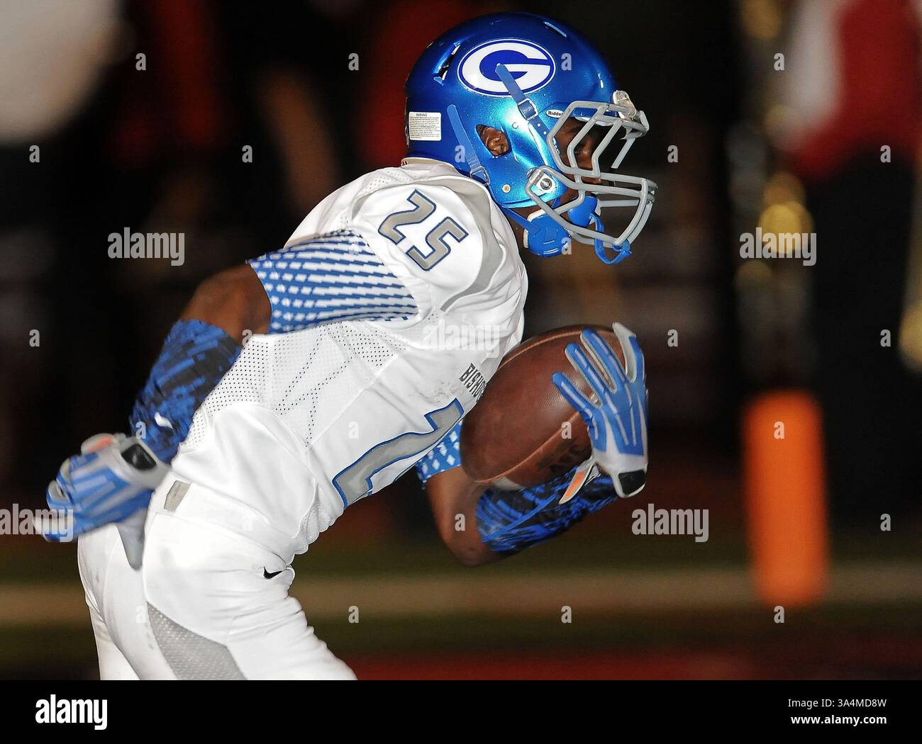 12 septembre 2014 Corona, CA. Bishop Gorman Wide Receiver Tyjon Lindsey #25.CIF-SS Prep Football Varsity Bishop Gorman v. Centennial Corona..Louis Lopez/Modern Exposure(crédit image : © Louis Lopez/Cal Sport Media/ZUMAPRESS.com) Banque D'Images