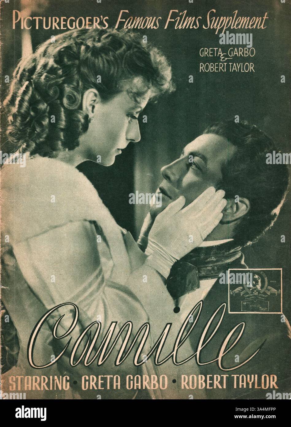 1937 Picturegoer supplément Greta Garbo et Robert Taylor Banque D'Images