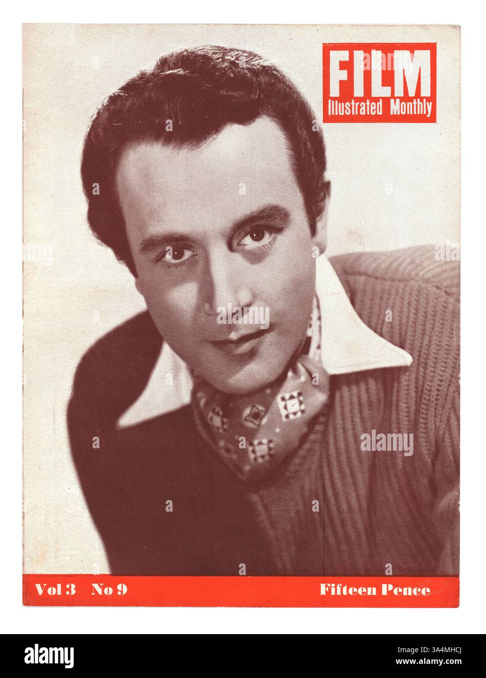 1948 film illustré acteur mensuel Dennis Price Banque D'Images
