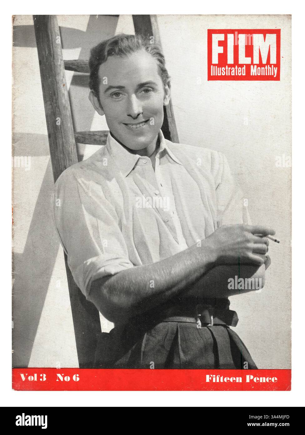 1948 film illustré acteur mensuel Michael Wilding Banque D'Images