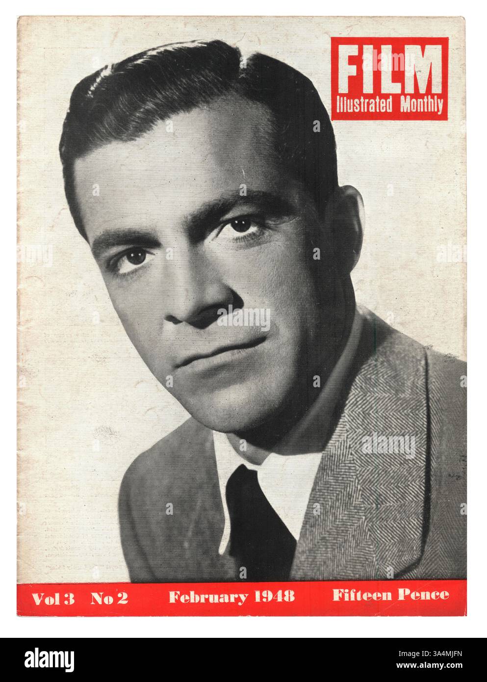 1948 film illustré acteur mensuel Dana Andrews Banque D'Images