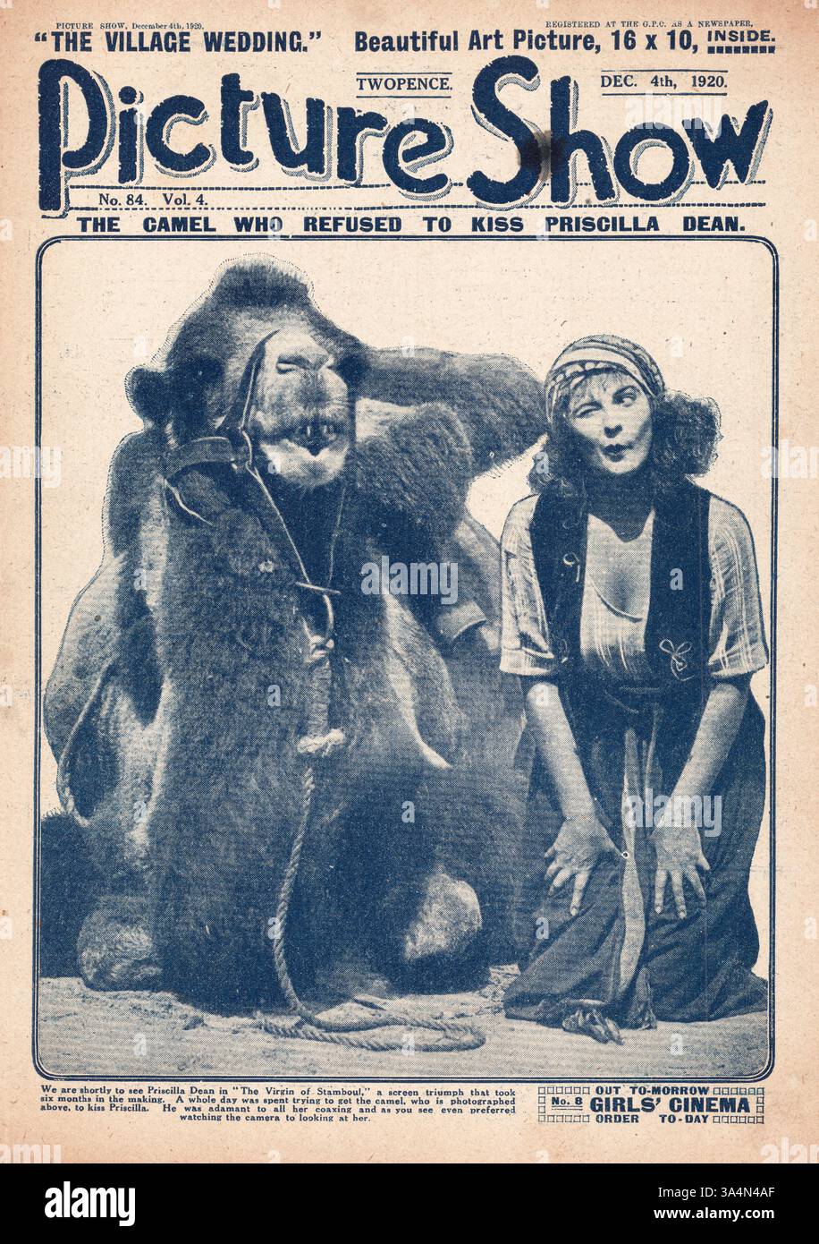 1920 Picture Show actrice Priscilla Dean Banque D'Images